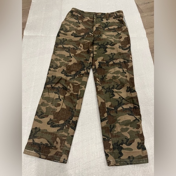 [6R/W28Ins28]Abercrombie&Finch Annie High Rise Ankle Straight Camo Pants - Picture 1 of 8